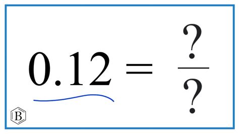 0.12 in fraction form