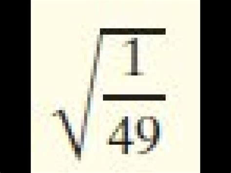 0.49 Square Root: Unlocking the Hidden Potential of Fractions