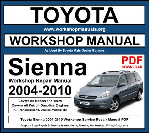 00 toyota sienna service manual pdf PDF