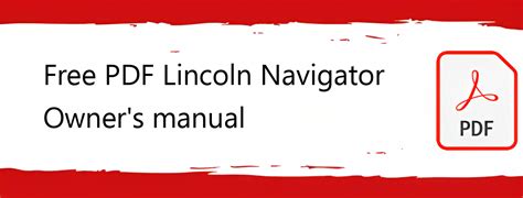 01 lincoln navigator owners manual Doc