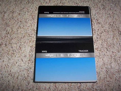 03 chevy tracker manual PDF