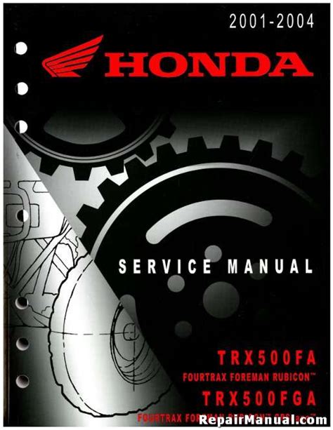 04 honda rubicon service manual Kindle Editon