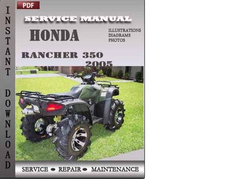 05 Honda 350 Rancher Es Repair Manual Ebook Kindle Editon