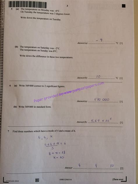0580 may june 2014 paper 12 mathematics Reader