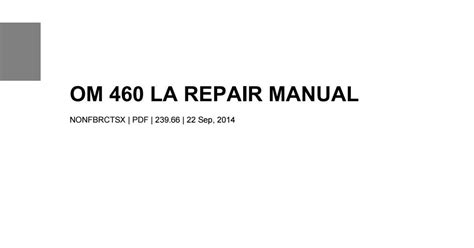 0m 460 La Repair Manual Ebook Reader