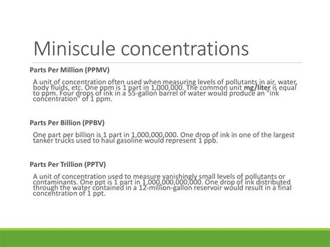 1,000,000 ppm: Unlocking the Secrets of Part Per Million Concentrations