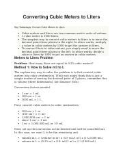 1,000 Liter Meter Cubed: A Comprehensive Guide