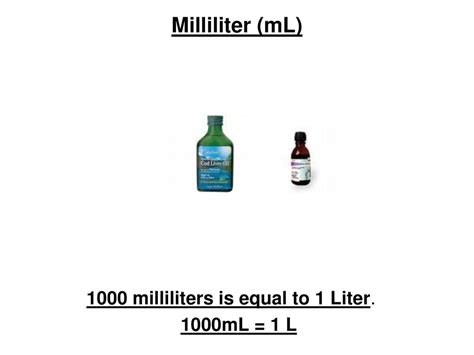 1,000 milliliters is equal to 