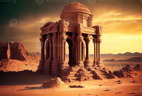 1,001 Stills of Desert Temple Ruins Pillars