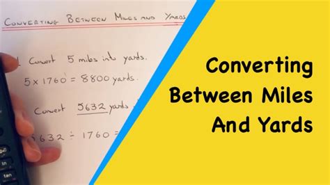 1,760 Yards into Miles: Unraveling the Conversion