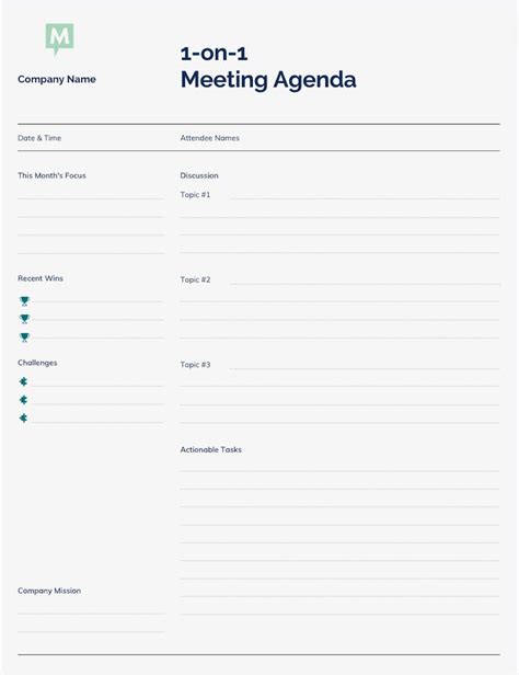 1 1 Meeting Template
