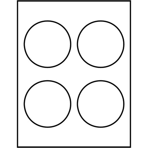 1 2 Printable Circle Labels Clear Wbmason