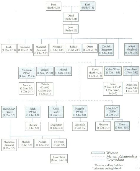 1 Chronicles Genealogy Chart