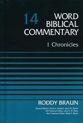 1 Chronicles Volume 14 Word Biblical Commentary Epub