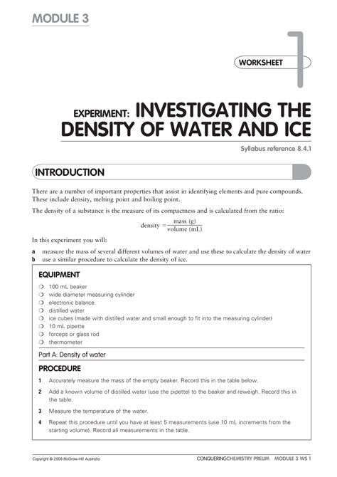 1 Conquering Chemistry Preliminary Pdf Doc