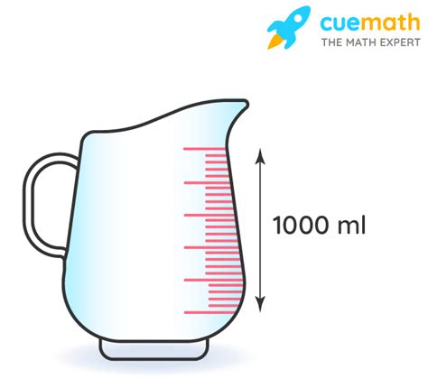 1 L = 1000 mL