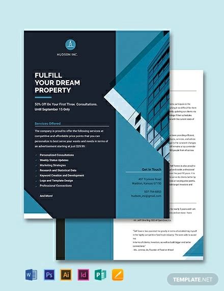 1 Page Brochure Template