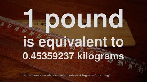 1 Pound in Kilograms: A Detailed Examination