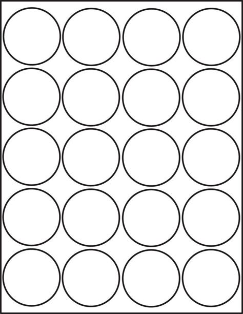 1 Round Printable Labels