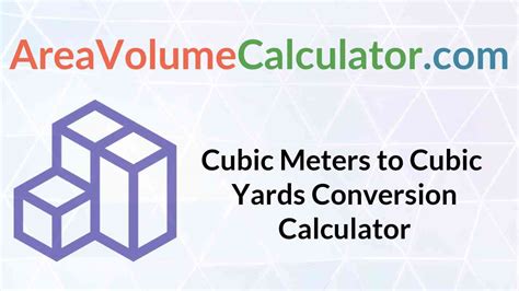 1 cubic meter = 1.30795 cubic yards