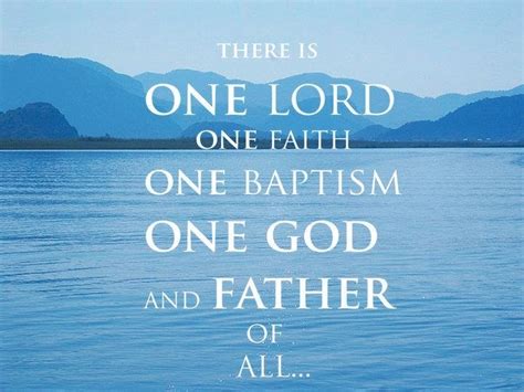 1 god faith and baptism the absolute resolution Reader