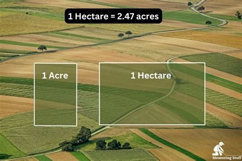 1 hectare = 10,000 square meters