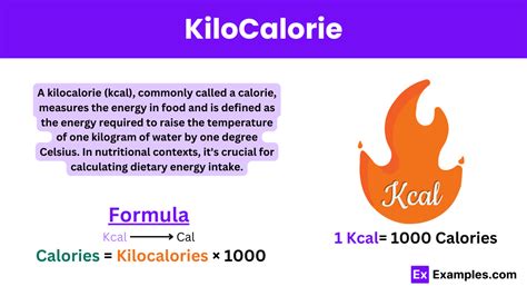 1 kilocalorie (kcal) = 1,000 calories