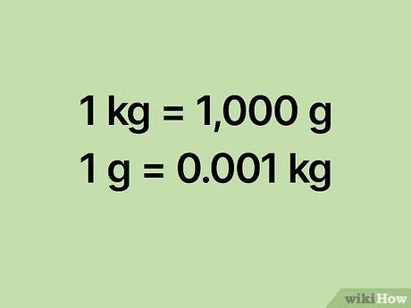 1 kilogram (kg) is equal to 1000 grams (g).