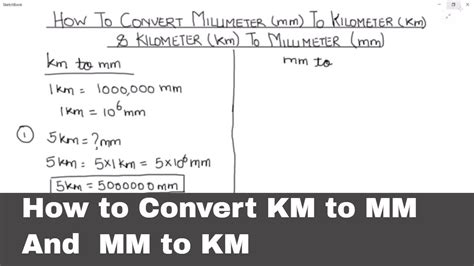 1 km = 10^6 mm