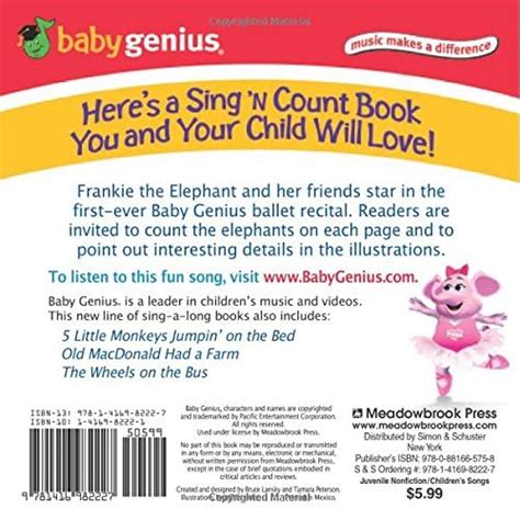 1 little 2 little 3 little elephants a sing n count book baby genius Epub