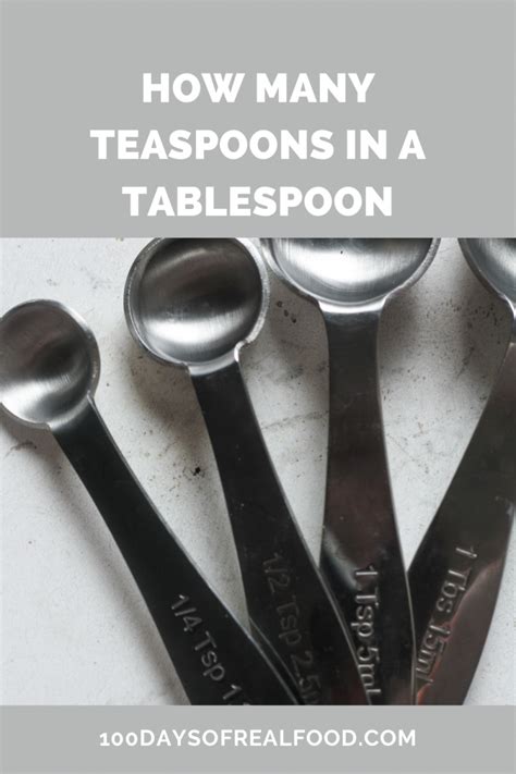 1 tablespoon = 3 teaspoons