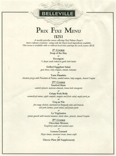 1. A Culinary Odyssey: Mistral's Prix Fixe Menu