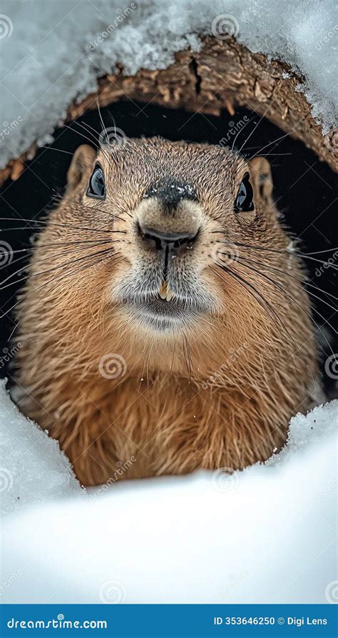 1. A Curious Marmot Peering Out of Its Burrow