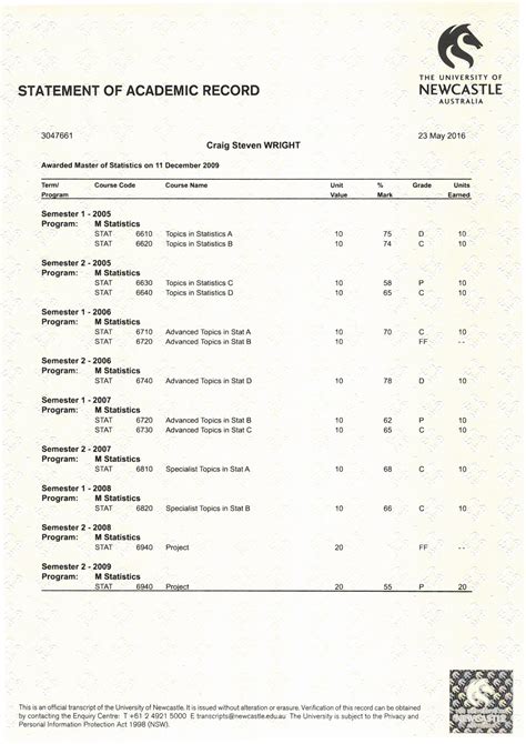 1. Academic Records