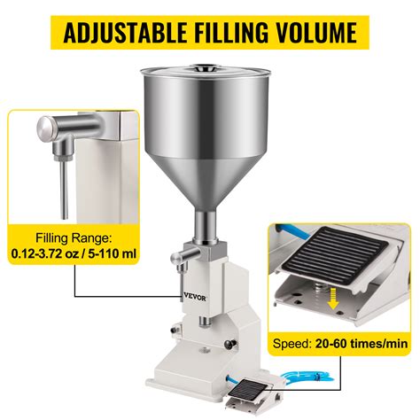 1. Adjustable Filling Volume: