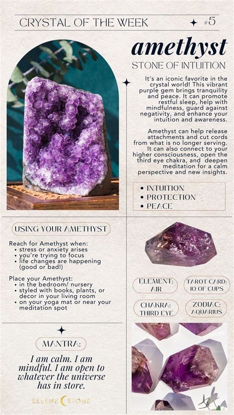 1. Amethyst: The Gem of Intuition and Inspiration