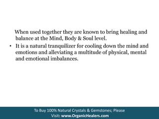 1. Amethyst: Tranquilizing the Mind and Body