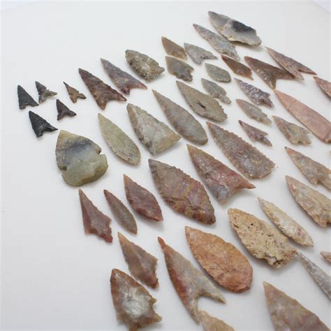 1. Arrowheads and Spear Points: