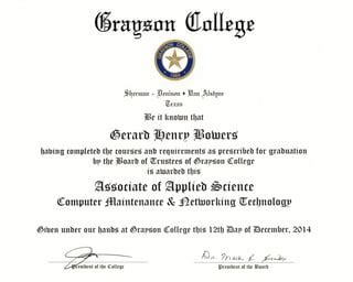 1. Associate in Applied Science in Computer Science