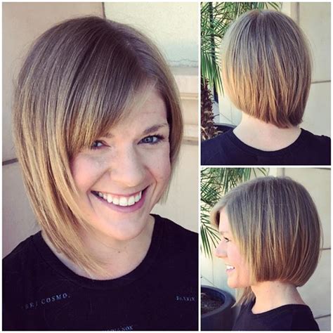 1. Asymmetrical Bob with Side Bangs