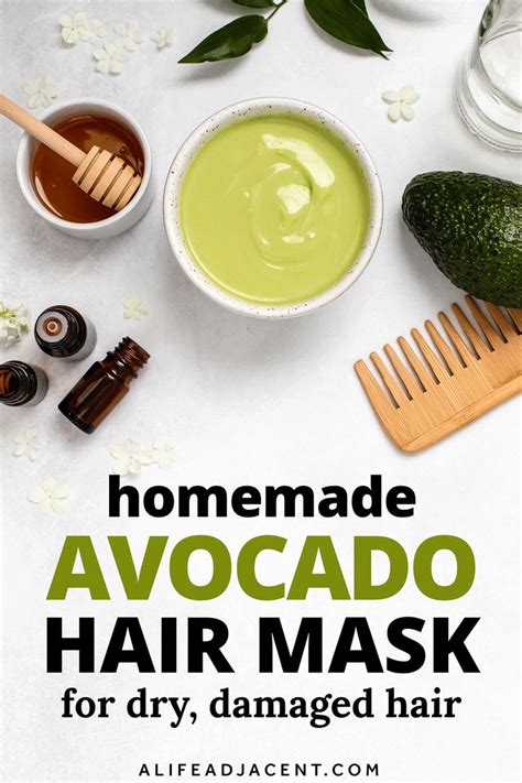 1. Avocado and Honey Mask: For Dry and Damaged Hair