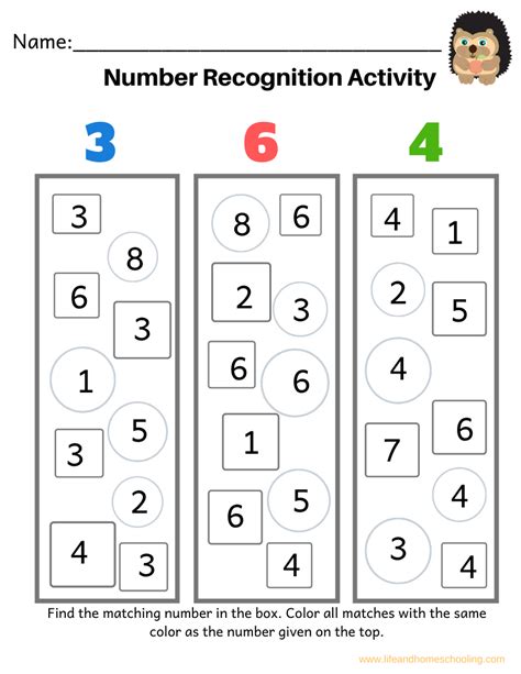 1. Basic Number Recognition: