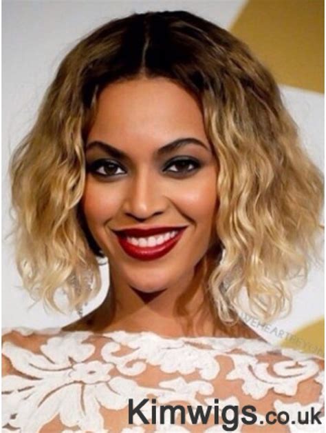 1. Beyoncé Lace Front Wavy Chin Length Wig