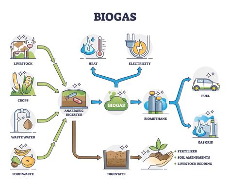 1. Biogas Production: