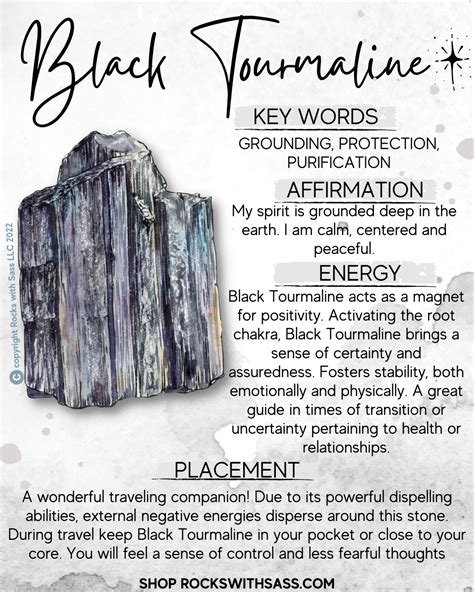 1. Black Tourmaline: The Stone of Protection and Purification