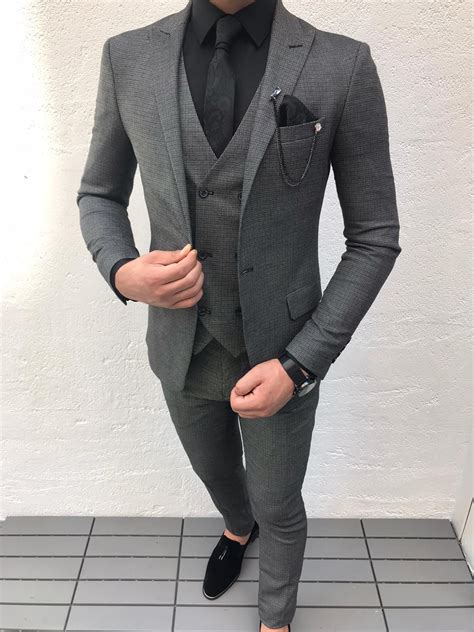 1. Black and Gray Suit