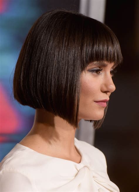 1. Blunt Bob with Fringe