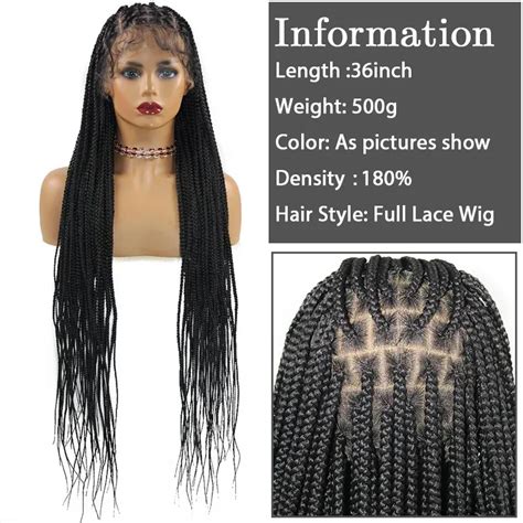 1. Box braid lace front wigs are versatile.