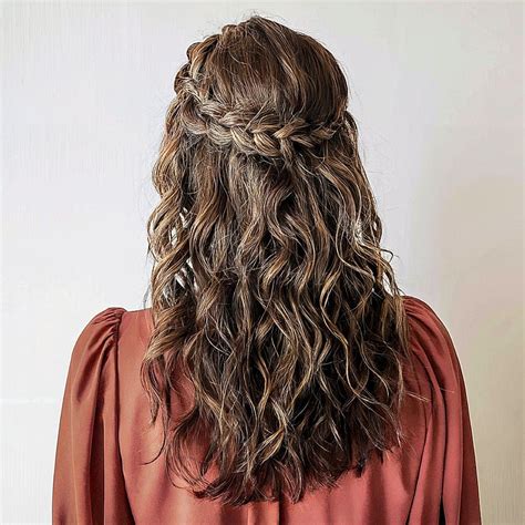 1. Braided Half-Up Half-Down: