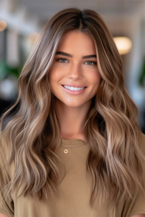 1. Brown blonde highlights are low-maintenance.